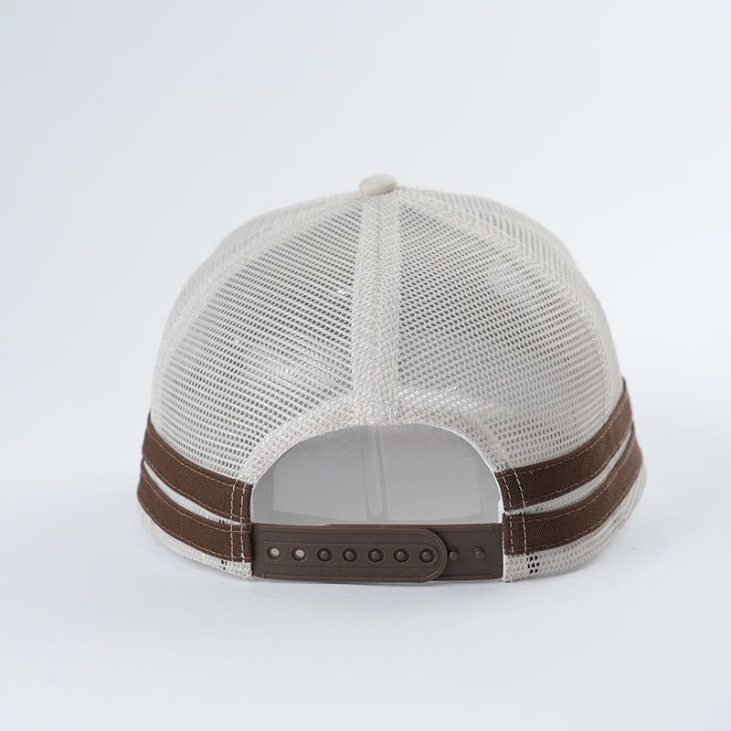 Embroidered Game Day Double Stripe Trucker Hat