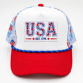 USA Embroidered Patch Trucker Hat