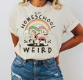 Keep Homeschool Weird (Black Text) Tee