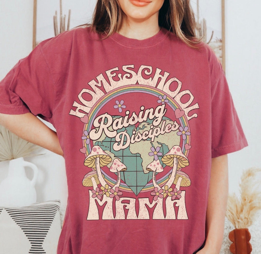 Homeschool Mama Raising Disciples Tee