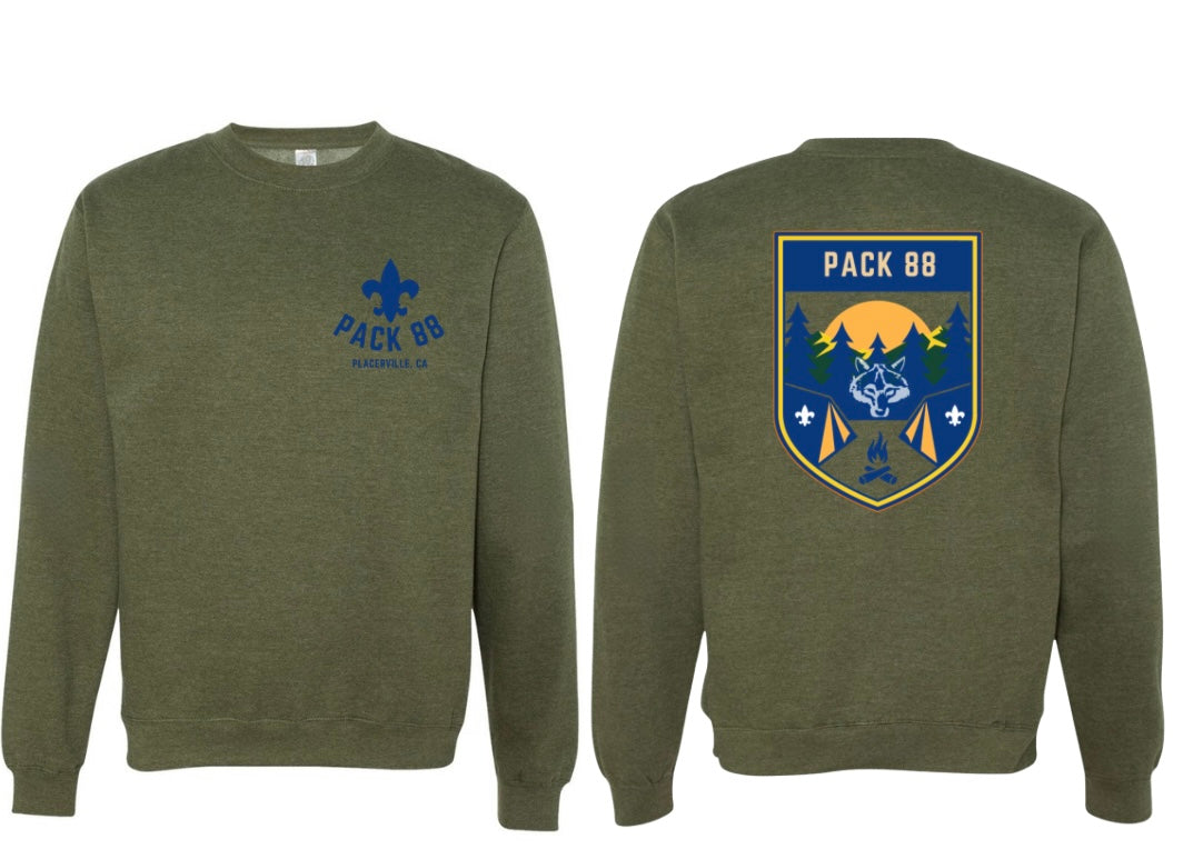 Pack 88 Adult Crewneck Sweatshirt