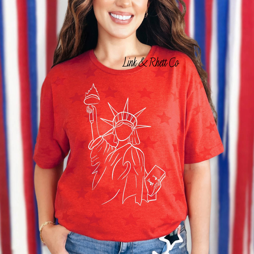 Lady Liberty Stars Tee
