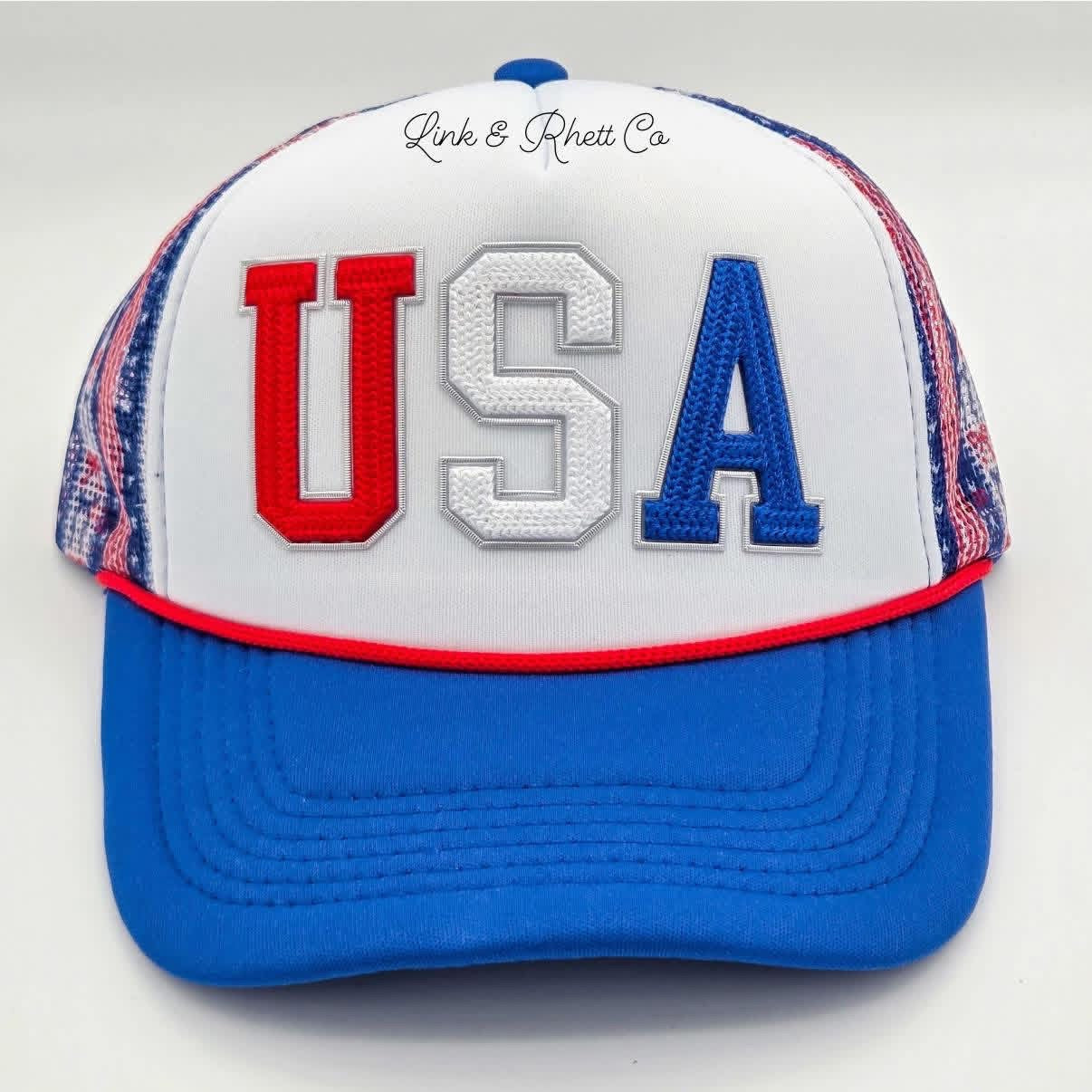 Braided USA Patch Trucker Hat