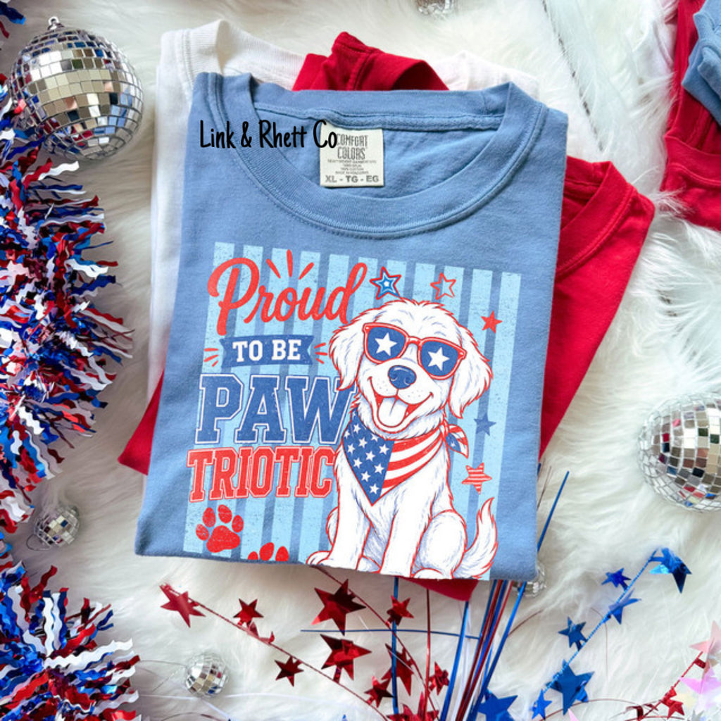 Proud To Be Pawtriotic Tee