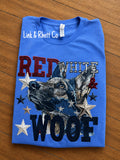 Red White & Woof German Shepherd Tee