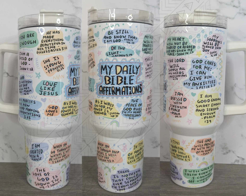 My Daily Bible Affirmations 40oz Tumbler