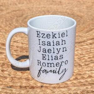 Family/Friend Names Mug