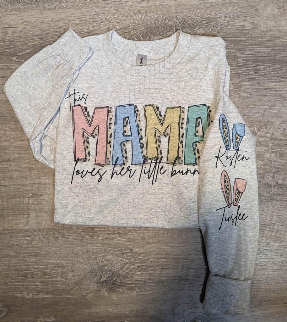 Loves Her Bunnies Crew *custom* Shirts & Tops