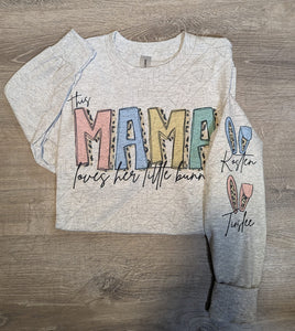 Loves Her Bunnies Crew *custom* Shirts & Tops