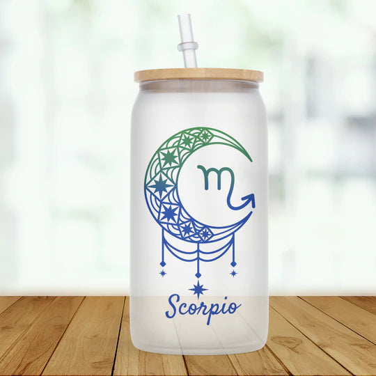 Zodiac Signs Glass Tumbler